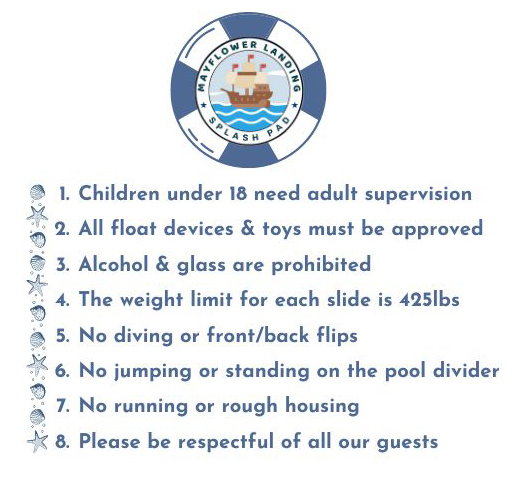 Splash Pad Pool Rules